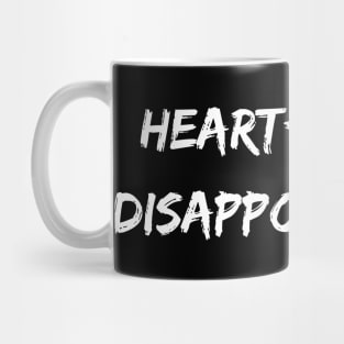 Heart-shaped disappointment. A Sarcastic Valentines Day Quote Mug